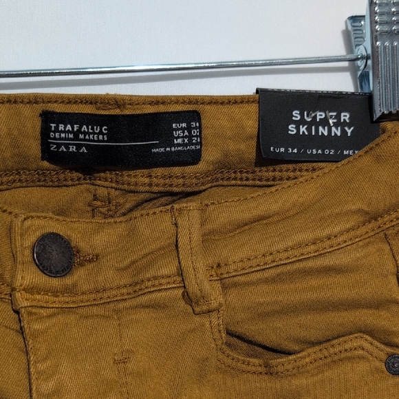 Zara Ochre Super Skinny Jeans - Picture 6 of 6